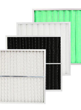 防尘无纺布F7中效袋式空气过滤网G4龙骨初效板式中央空调过滤器g3