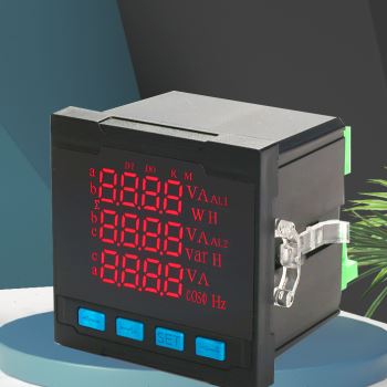 极速三相多功能电力仪表液晶数显功率频率智能监测4V85数码电流电