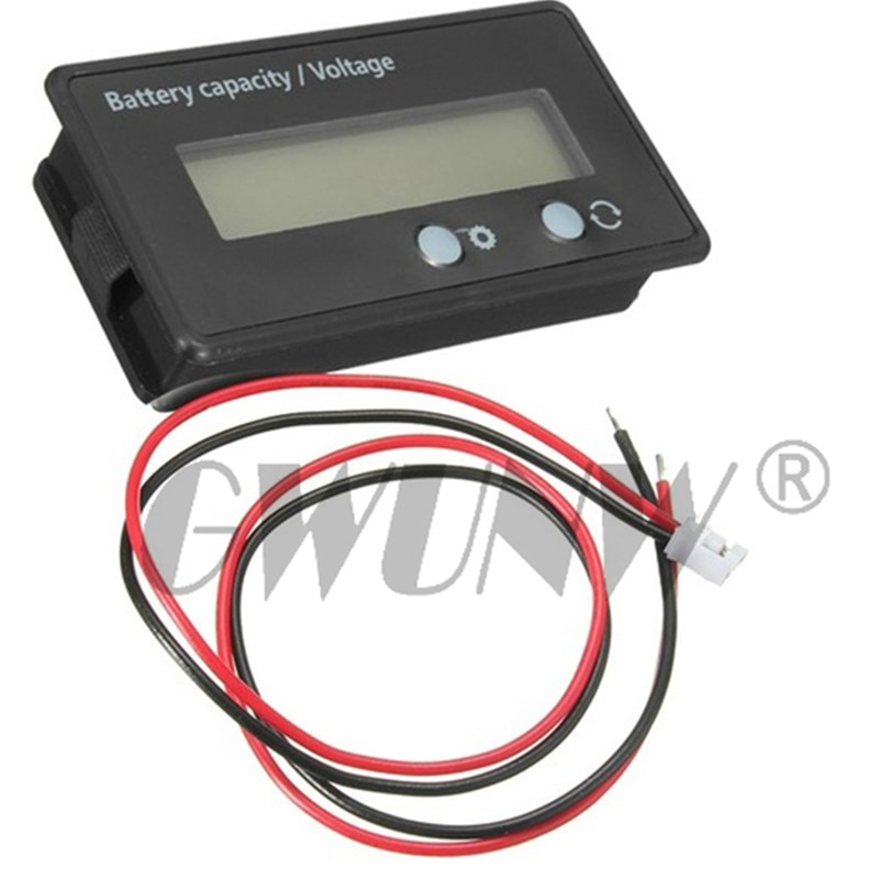 GC12 12V24Vm48V60V72V铅酸电池-电量显示器电瓶电量表-要自已设