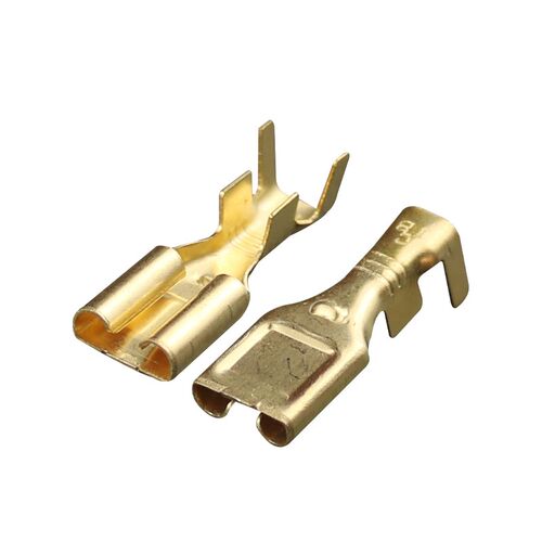 DJ625-7.8X0.8B/C汽车接插件连接器铜端子 接线 7.8mm插簧100只