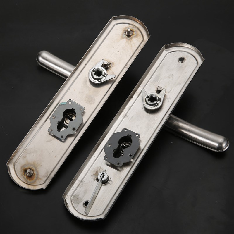 88110款厂家直销不锈钢面板不锈钢把手防盗门拉手板手锁大门配件