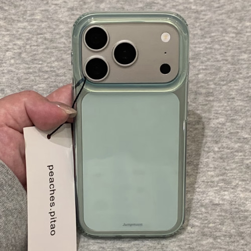 小众ins清透感薄荷绿适用iPhone17手机壳16promax苹果15/14/13透明简约