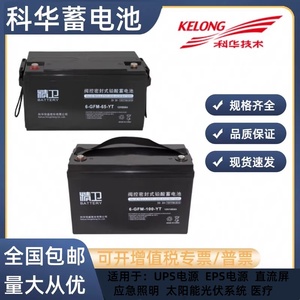 科华精卫6-GFM-100-YT/12V100AH65AH38AH24AH机房UPS直流屏蓄电池