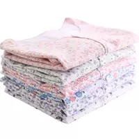 Bộ đồ ngủ dành cho phụ nữ trung niên và già cotton mở ngắn tay phục vụ tại nhà áo sơ mi đơn mảnh cho mẹ mùa hè áo len ngắn tay mỏng - Pyjama quần áo bộ thu đông nữ đẹp