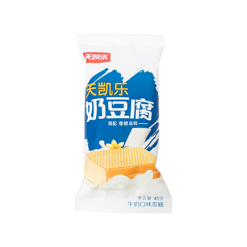 天凯乐奶豆腐威化牛奶冰淇淋雪糕童年方糕网红冰激凌批发