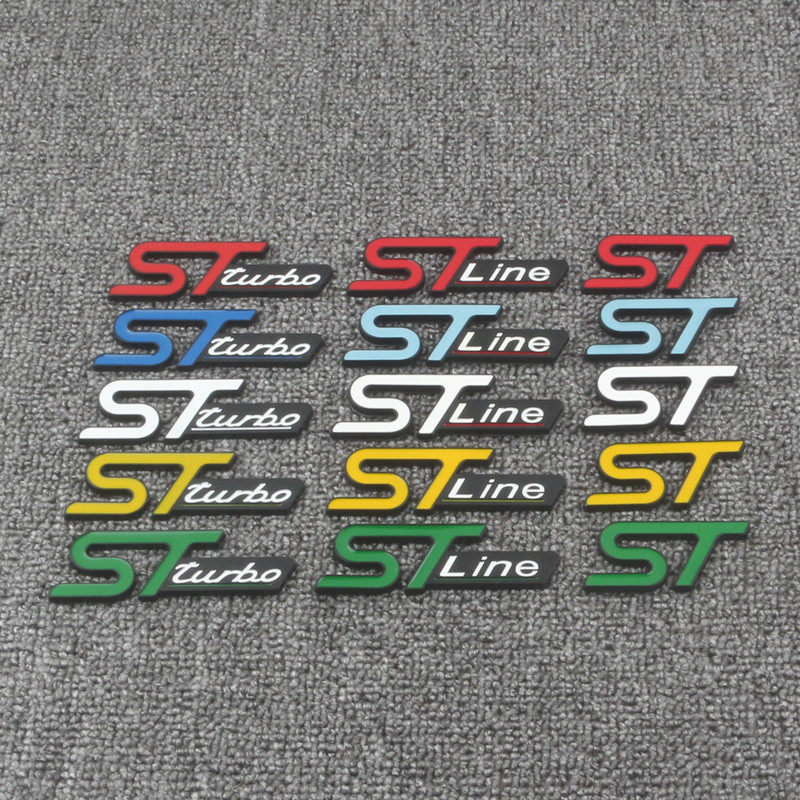 适用于福特福克斯锐际锐界STLINE改装STturbo中网车标尾标ST车贴