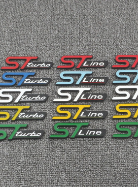 适用于福特福克斯锐际锐界STLINE改装STturbo中网车标尾标ST车贴