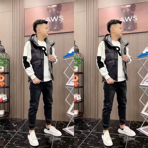 马甲男士保暖黑色马夹