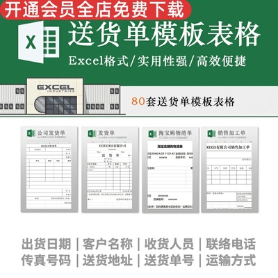 销售excel商品明细表格人员模板