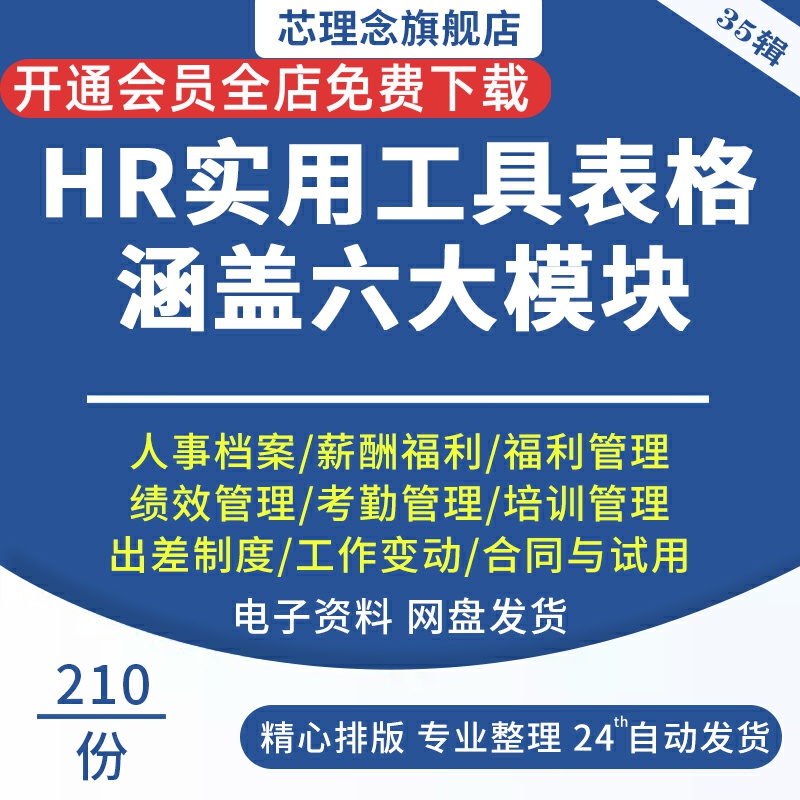 hr实用工具表格人力大模块规划表