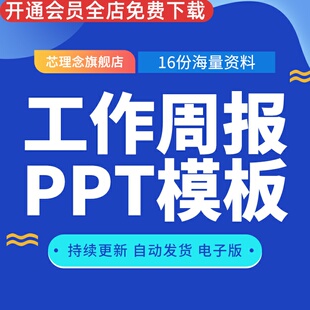 工作周报PPT模板工作计划总结汇报工程施工生产周报采购qc质量管理控制工作月报简约商务立体工作周报PPT模板