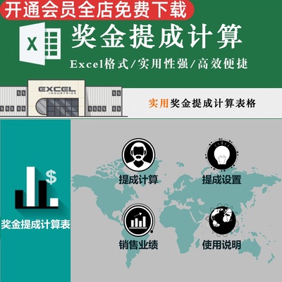 销售系统管理高效excel模板表格