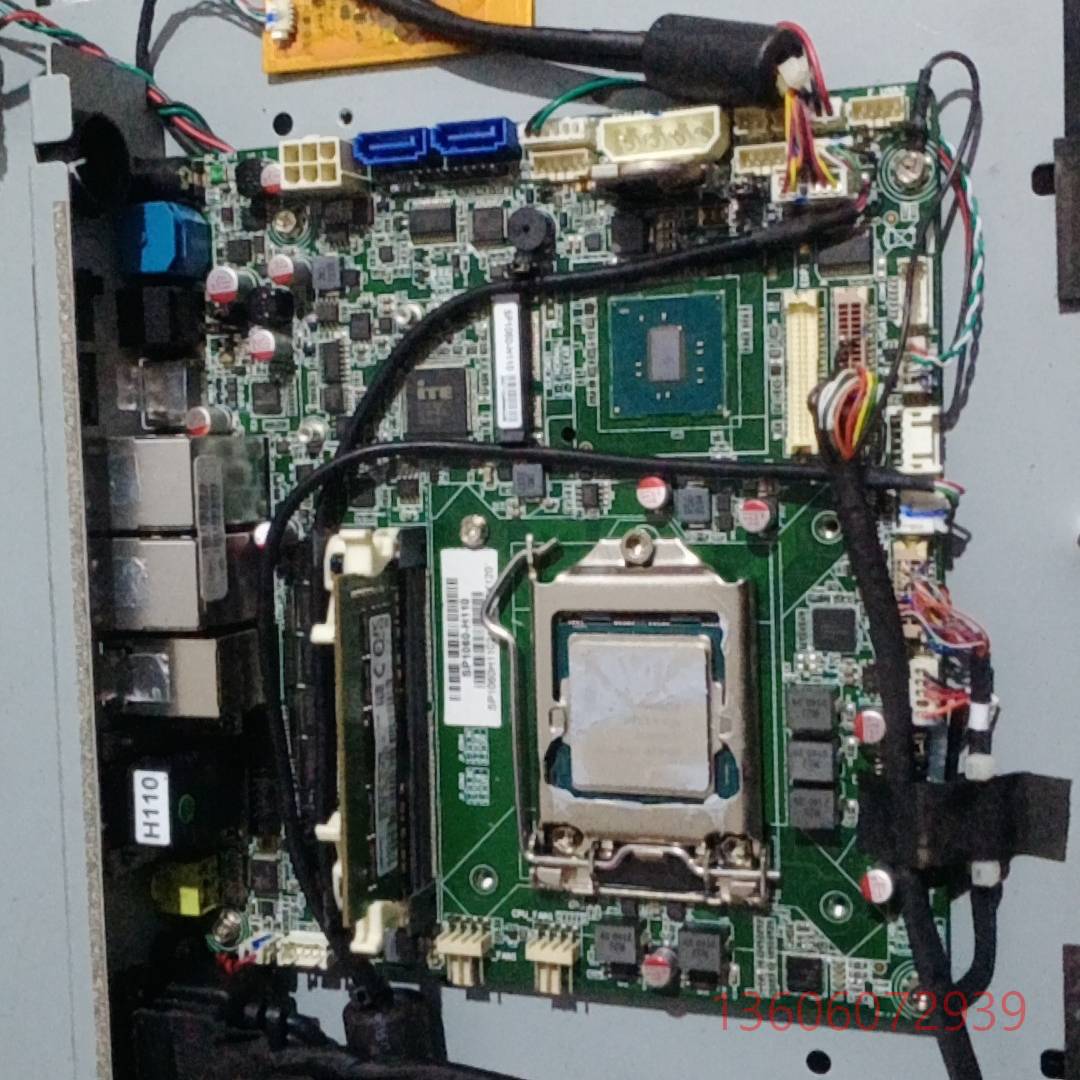 维修工控主板SP1060-H110一张。带4个USB蓝色议价