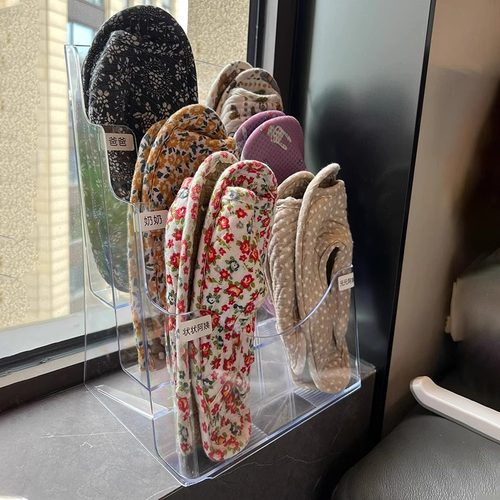 爬爬垫拖鞋收纳神器透明