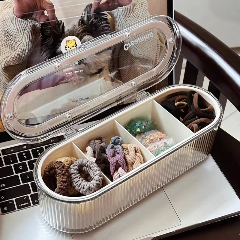 儿童发饰收纳盒装发夹发卡发圈头绳皮筋饰品盒分格抓夹女童头饰盒,收纳整理,首饰盒,淘宝优惠券,粉丝福利购,淘宝优惠卷