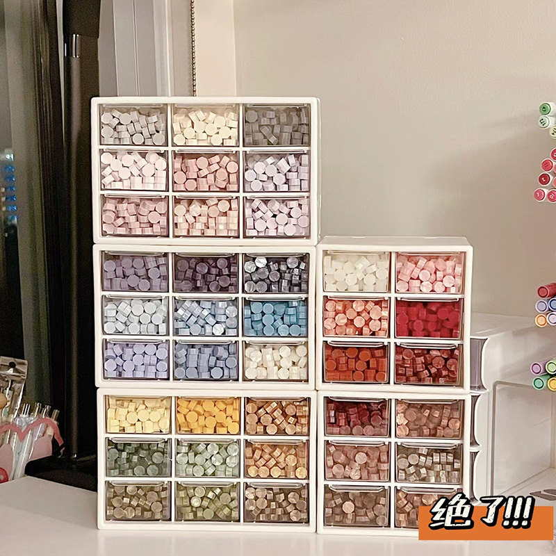 火漆粒火漆章防尘收纳盒