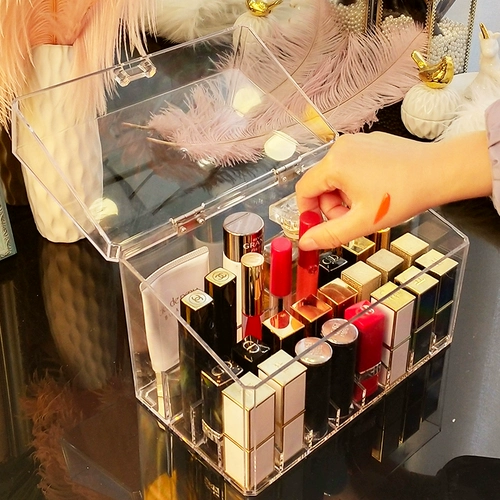 Стеклянная помада, коробка для хранения, косметика, популярно в интернете