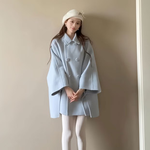 千金名媛风法式羊绒呢子外套女2026秋冬新款时尚羊绒毛呢大衣