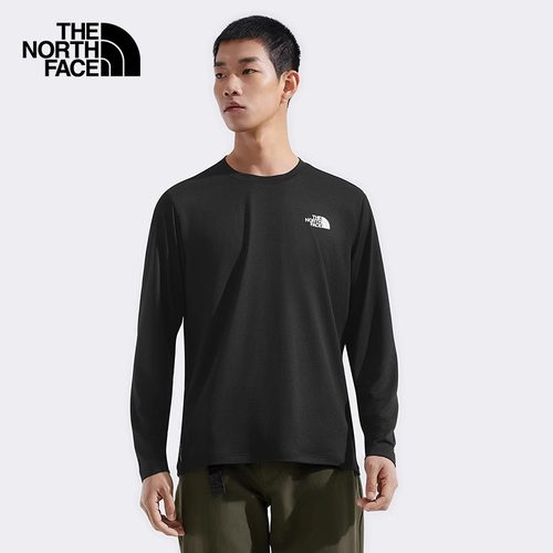 北面速干长袖T恤男打底衫