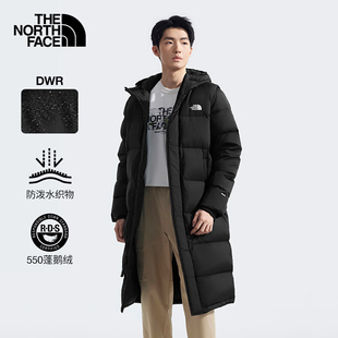 TheNorthFace北面羽绒服男秋冬新款 羽绒服81P7 保暖鹅绒填充长款