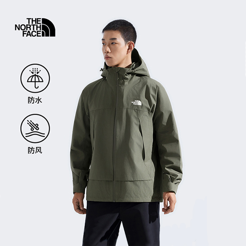 TheNorthFace北面硬壳加绒冲锋衣男25秋冬户外徒步防水外套8BWF