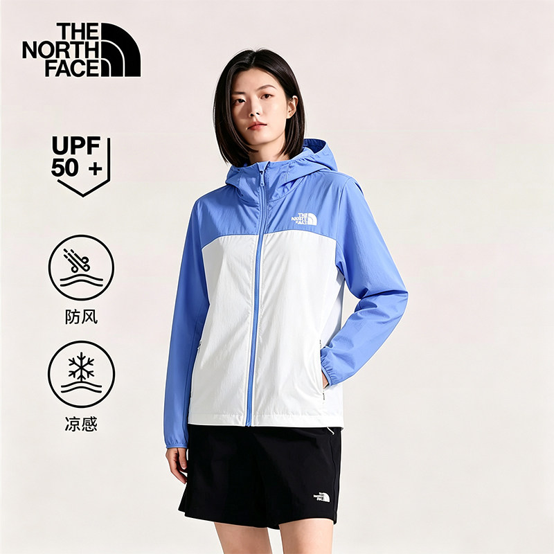 TheNorthFace北面凉感皮肤衣女26春夏户外休闲透气防晒衣外套8CJZ图片