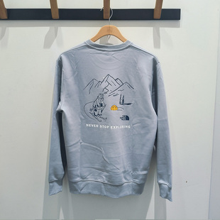 TheNorthFace北面情侣款 休闲印花纯棉圆领T恤8EP9 卫衣秋冬新款