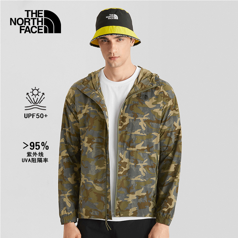 TheNorthFace北面防晒衣男春夏新款户外运动UPF防泼水皮肤衣5JY6