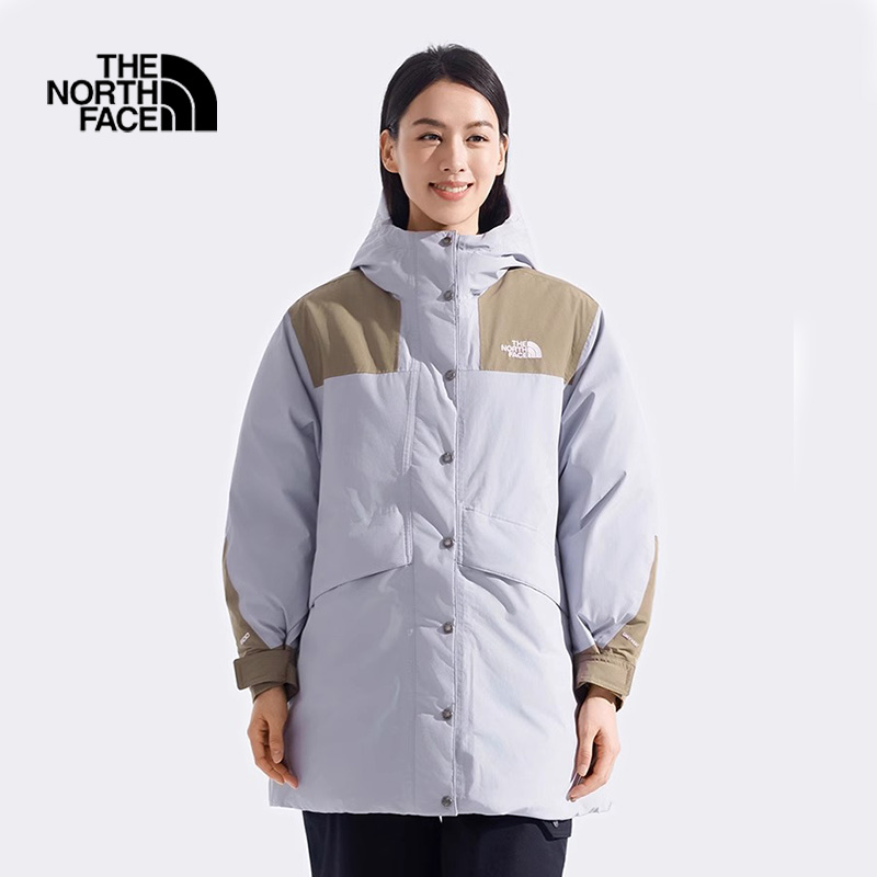 TheNorthFace北面羽绒服女25秋冬户外防风保暖鹅绒中长款外套8DX4