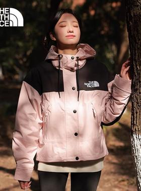 TheNorthFace北面硬壳冲锋衣女2025春夏户外高腰防风防水外套8DGK