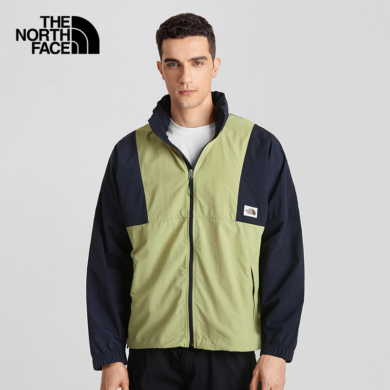 TheNorthFace北面防风夹克男春夏户外运动防晒防泼水皮肤衣5JY9