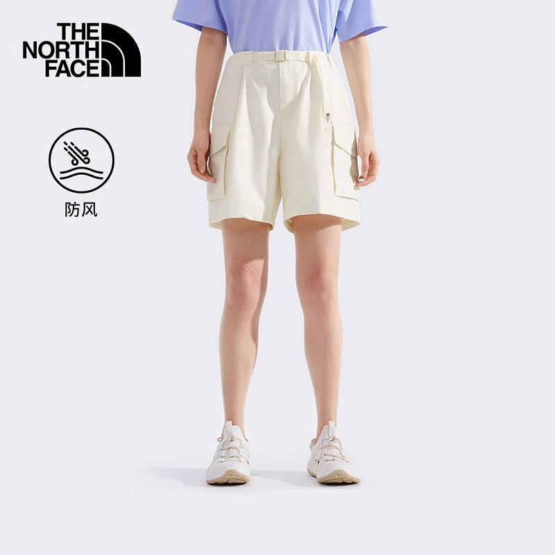 北面女夏季户外休闲裤工装短裤