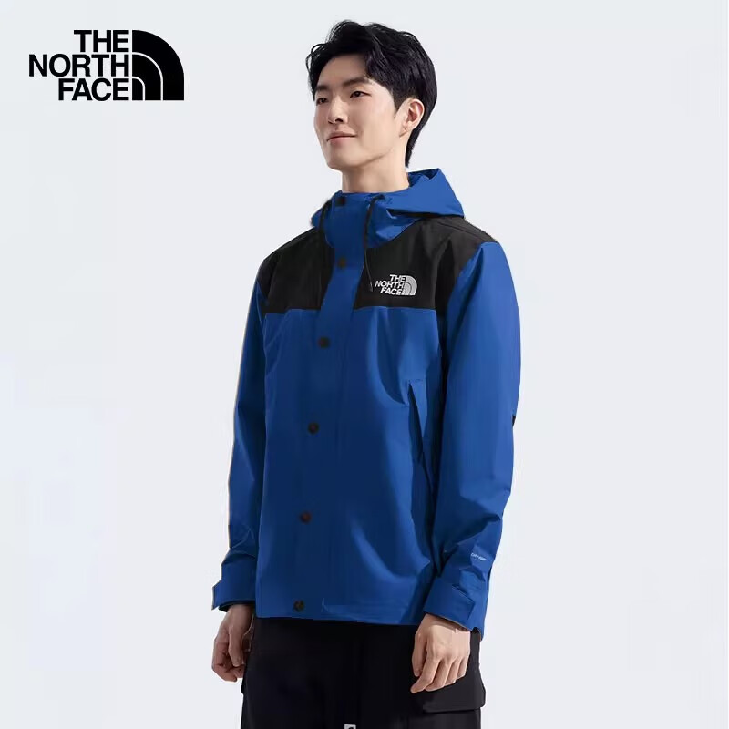 北面拼色硬壳冲锋衣男