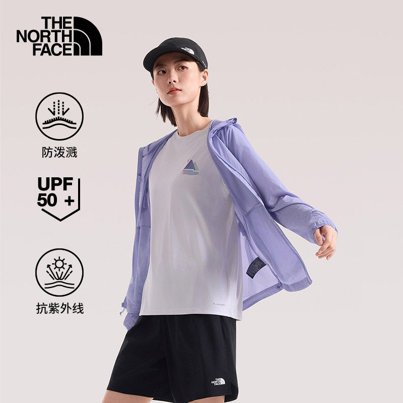 北面女春夏轻薄透气防泼水防晒衣图片
