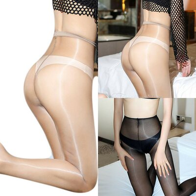 薄珠光连裤袜光滑闪光一线档丝袜