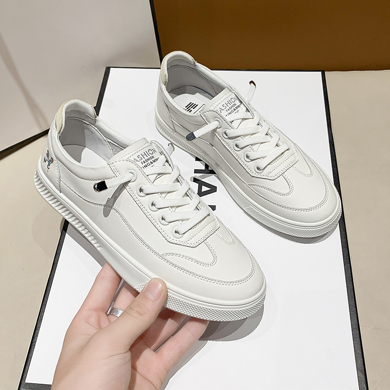 平底鞋休闲圆头韩版拼色图