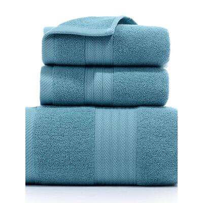 Cotton bath towel three-piece set居家毛巾浴巾套装纯棉三件套