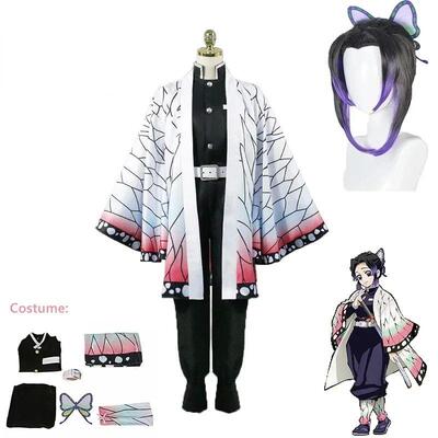 Anime Demon Slayer Kimetsu Geen Yaiba Kochou Shinobu Cosplay