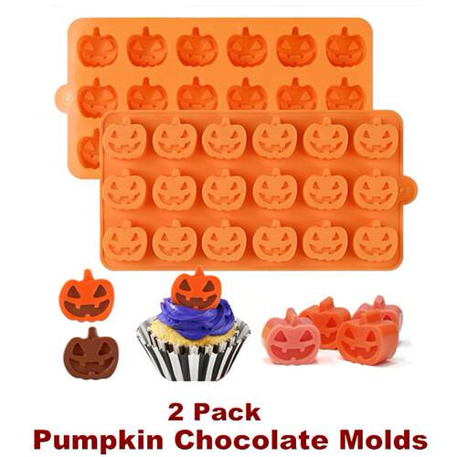 Silicone Halloween Molds Pumpkin Shaped Baking Freezing