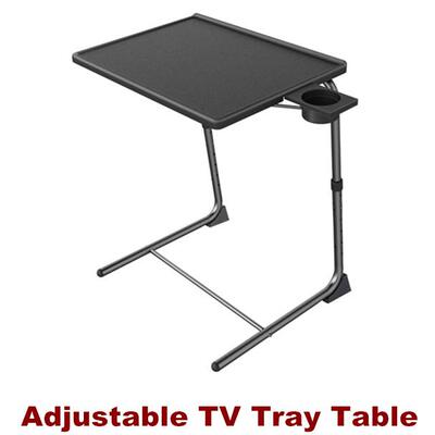 Adjustable TV Tray Folding Table TV Dinner Tray Bed & Sofa