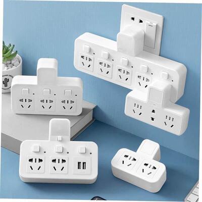 Power cord extension socket plug wire board with towing plat