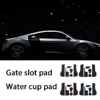5 Pieces Gate Slot Cup Mat Silicone Automobile Coaster Pad