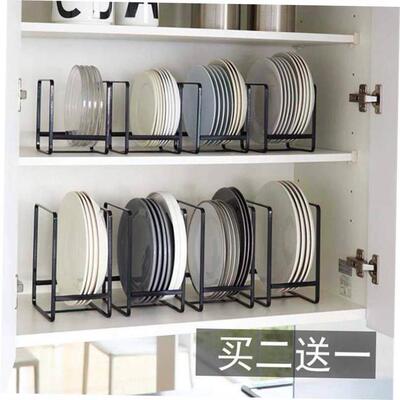 Cupboard dish rack table plate flatware storage rack drain