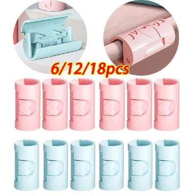 6/12Pcs BedSheet Clips Plastic Non-slip Clamp Quilt Bed