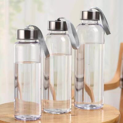300/400/500ML Plastic Water Bottle Transparent Portable Spor