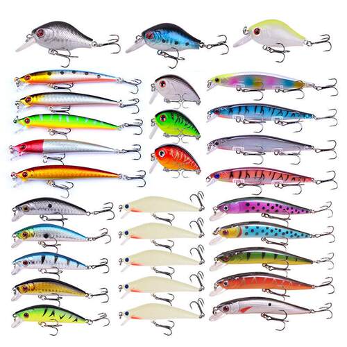 Proleurre Almighty Mixed Fishing Lure Kits Wobbler Crankbait
