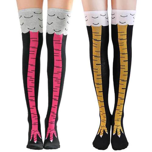 1Pair Over Knee Socks For Women Girls Funny Thigh High Stock