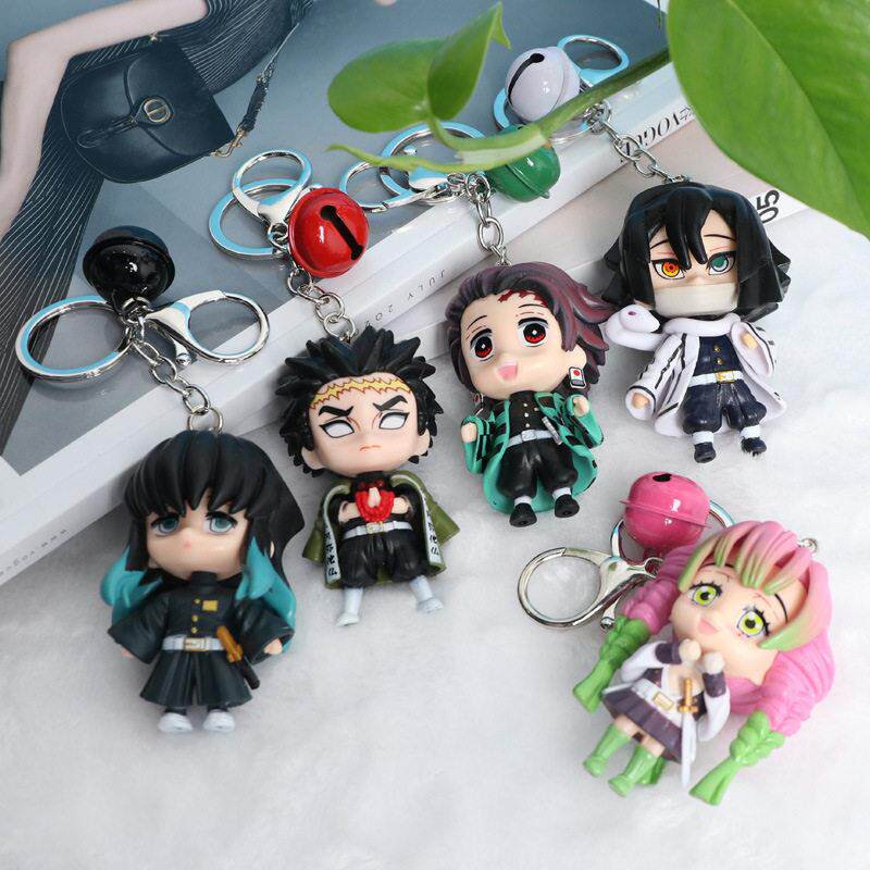 Anime Keychain Demon Slayer Kimetsu no Yaiba Kamado Tanjirou - 实物图