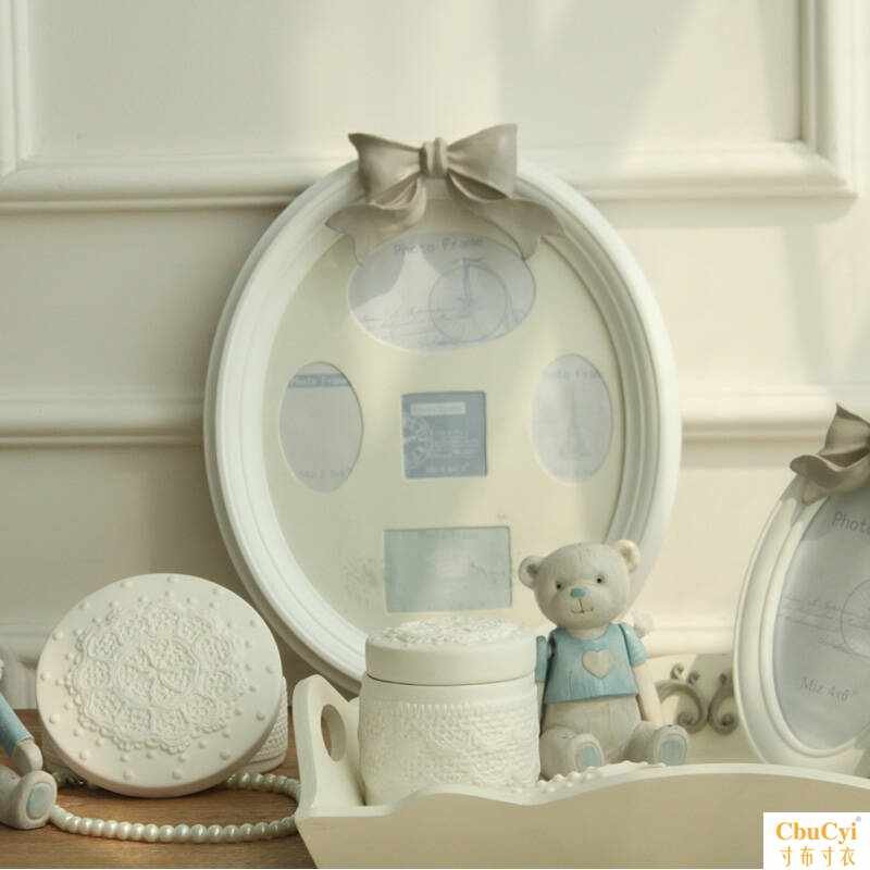 originality European style woodiness white Wall hanging combination Photo Frame Cindy Pereira Oval Pentavalent Photo framein the Home accessories , Frame/Frames  category - from Buy2taobao.com to provide professional Taobao agent buy service