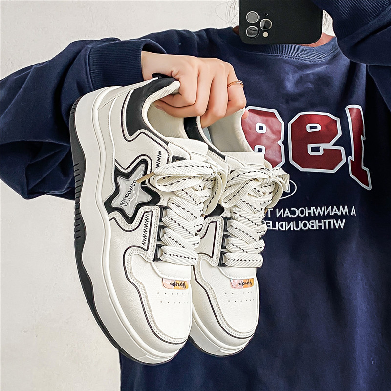 小白鞋男鞋秋季2023新款百搭板鞋男休闲运动鞋XZ517-1XZ959P60，男鞋休闲鞋，星座517-1
